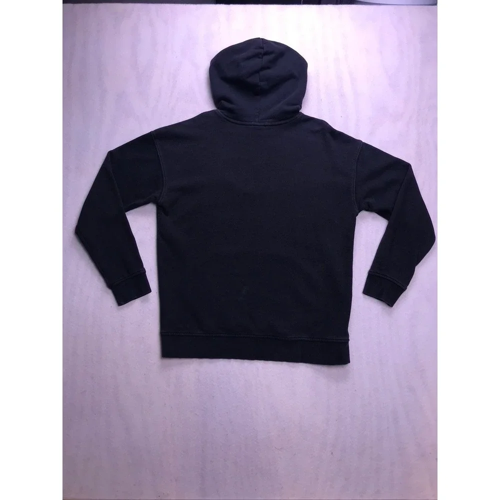 Adidas Origionals Trefoil Hoodie Mens Medium Black Pullover Sweatshirt Logo‎
